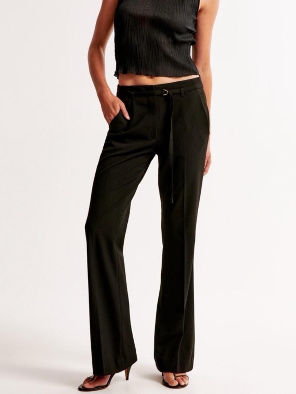 abercrombie mini belt flare pant - NWOT